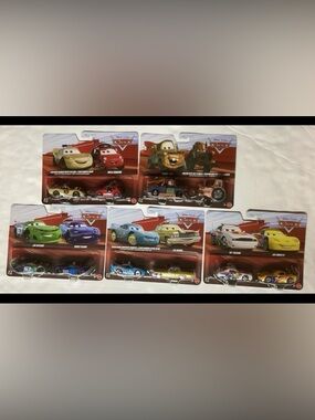 FIVE SETS/ Disney Pixar Cars bundle ( read description)